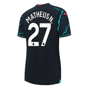Manchester City Matheus Nunes #27 Koszulka Trzecich Kobiety 2023-24 Krótki Rękaw
